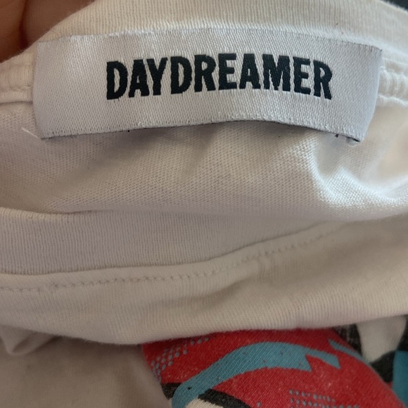 Daydreamer Rolling Stones Record Tongue Boyfriend Tee • Vintage White Medium - Picture 3 of 5